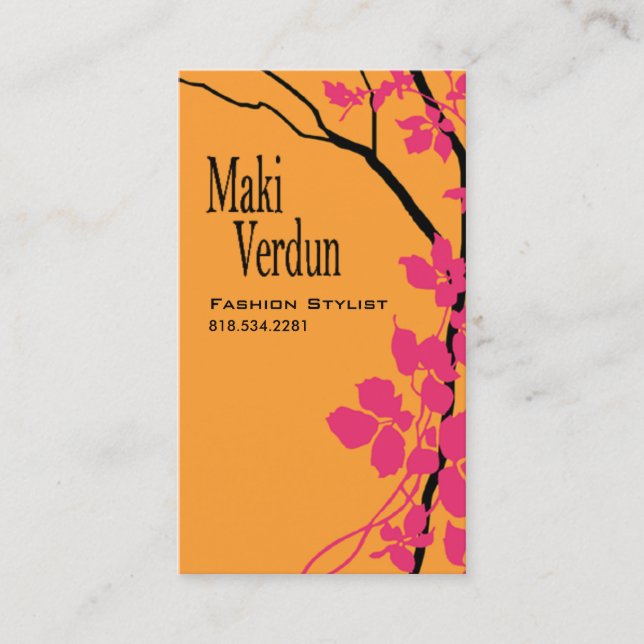 Creative Branches (Fashion Stylist) Business Card (Front)