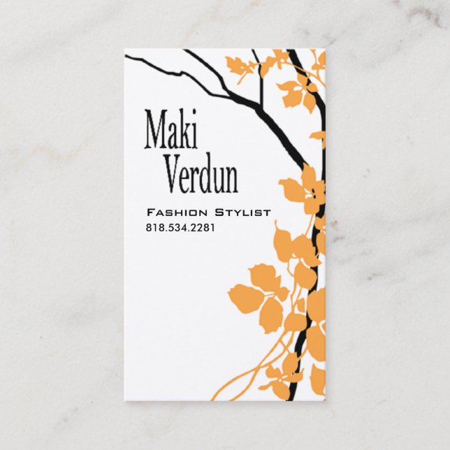 Creative Branches (Fashion Stylist) Business Card (Front)