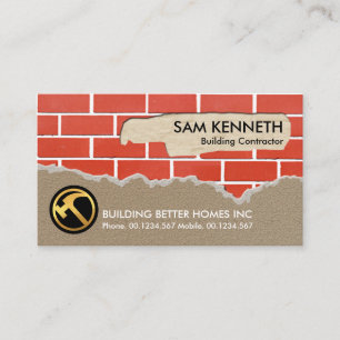 Creative Brickwork Plastering Renovation Works Business Card