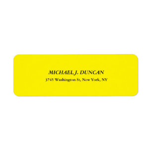 Creative Bright Yellow Classical Italic Cute Sheet