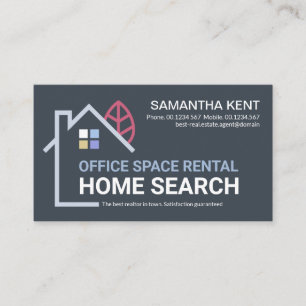 Creative Building Home Landscape Realtor Business Card