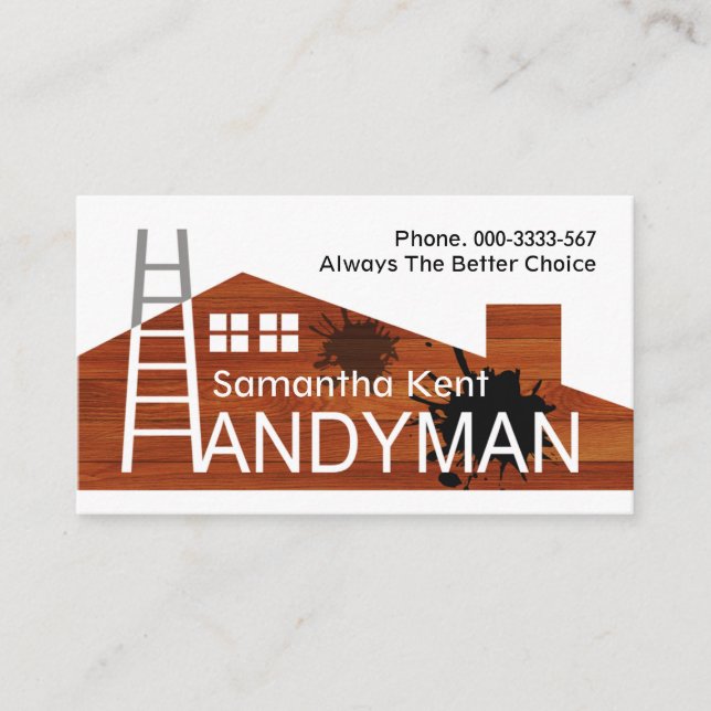 Creative Building Rooftop Paint Splatter Business Card (Front)