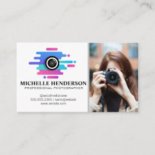 Creative Camera Logo   Artist Business Card