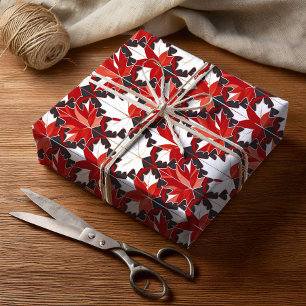Creative Canadian Maple Leaf Pattern ID1072 Wrapping Paper