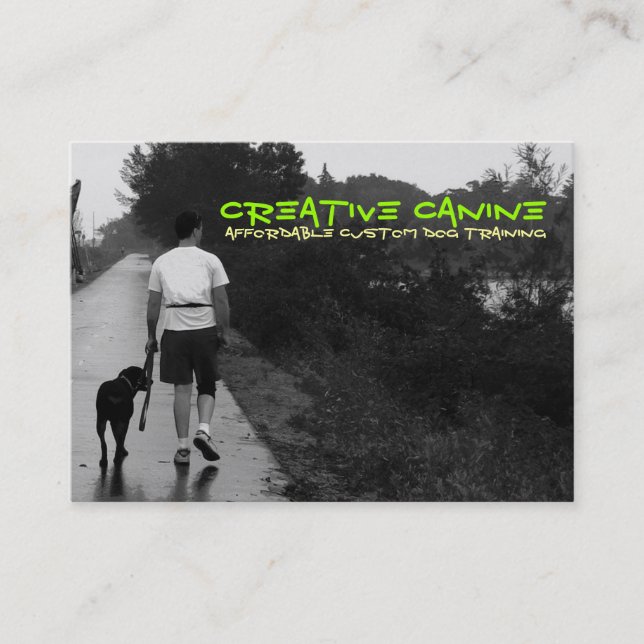 Creative Canine "BestnFriends on a Walk" Business Card (Front)