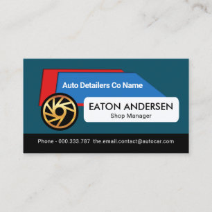 Creative Car Placard Detailing Business Card