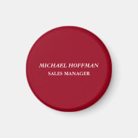 Creative Carmine Red Minimalist Classical Italic