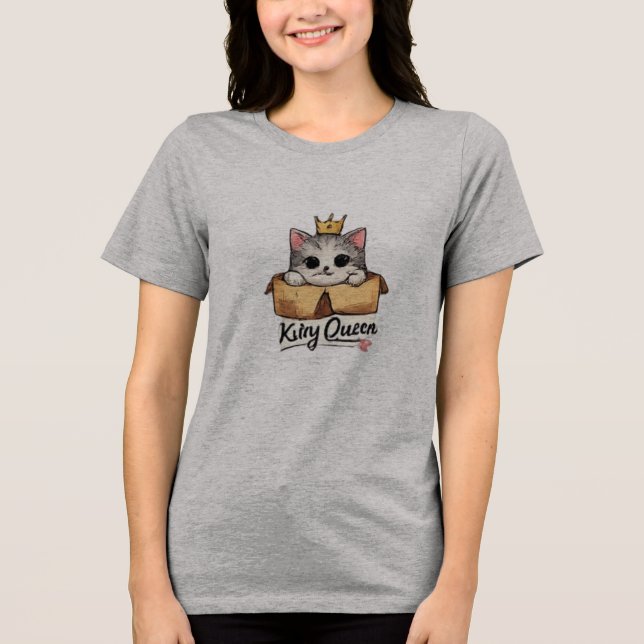 Creative Cat Graphic Logo Tri-Blend Shirt (Front)