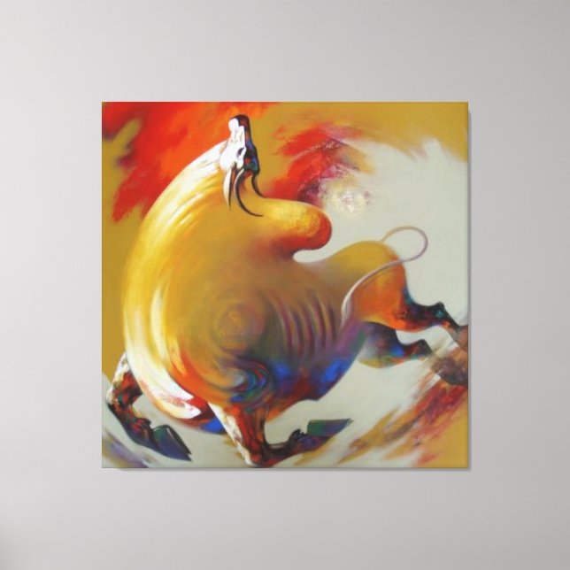 "Creative Caw-Caw - Crow Canvas Painting" Print (Front)