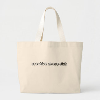 creative chaos club large tote bag