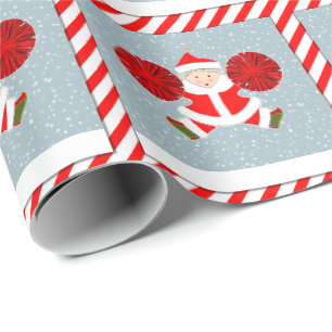 Creative Cheerleader Christmas Gift Wrapping Paper