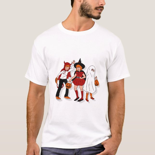 Creative Child Portraits Halloween T-Shirt (Front)