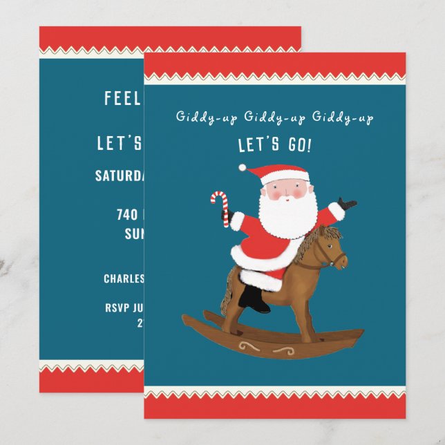 Creative Christmas Holiday Party Invitation (Front/Back)