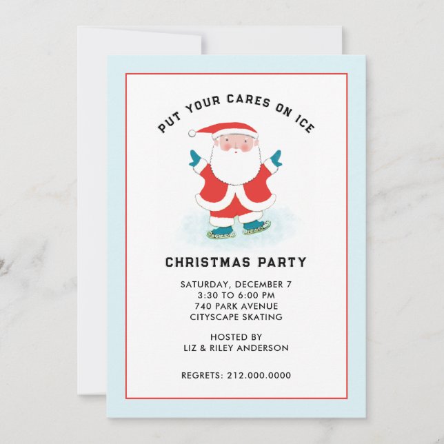 Creative Christmas Holiday Party Invitations (Front)