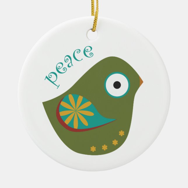 Creative Christmas Products Ceramic Tree Decoration (Front)