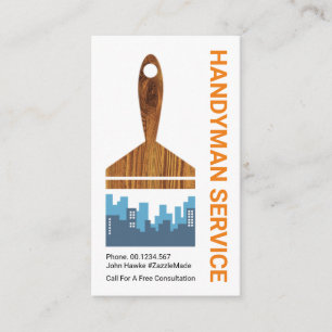 Creative City Silhouette Paint Brush #ZazzleMade Business Card