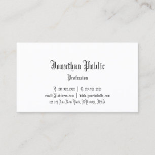 Creative Classic Nostalgic Professional Design Business Card