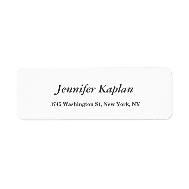 Creative Classical White Minimalist Professional (Front)