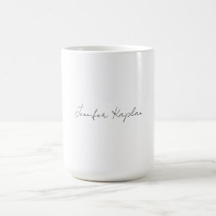 Creative Classical White Minimalist Professional Coffee Mug