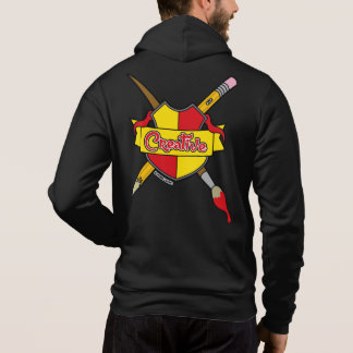 Creative Coat of Arms Screwball Graphics Zip-Up Hoodie
