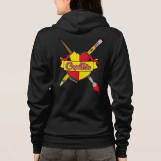 Creative Coat of Arms Screwball Graphics Zip-Up Hoodie