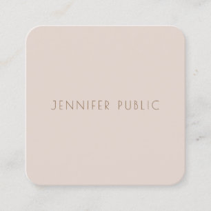 Creative Colour Harmony Modern Template Luxury Top Square Business Card