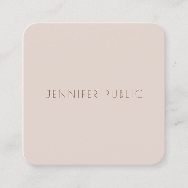 Creative Colour Harmony Modern Template Luxury Top Square Business Card (Front)