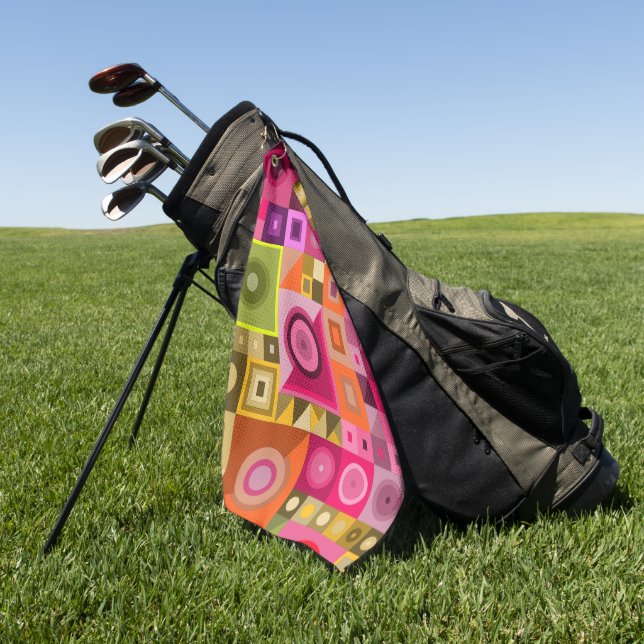 CREATIVE COLOUR PLAYING ART FOR GIFT  GOLF TOWEL (Green)