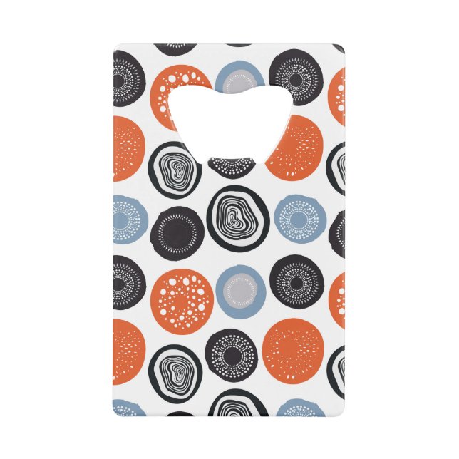 Creative, colourful geometric circle pattern. (Front)