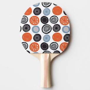 Creative, colourful geometric circle pattern. ping pong paddle