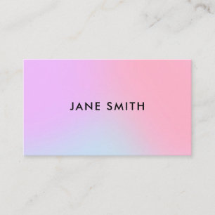 Creative Colourful Ombre Modern Business Card