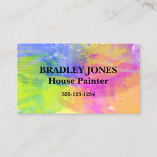 Creative Colourful Watercolor Business Card