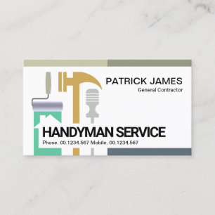 Creative Contractor Handyman Tools Contractor Business Card