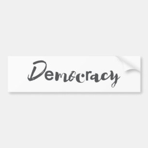 Creative, cool, modern, playful design Democracy Bumper Sticker