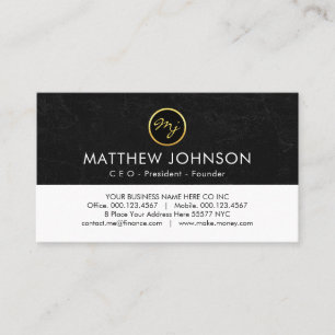 Creative Create Your Name Monogram Business Card