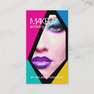 Creative Customisable Makeup Artist Business Cards