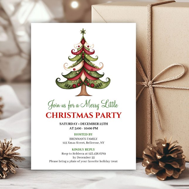 Creative designer Christmas tree Christmas invite (Creative designer Christmas tree Christmas invite)