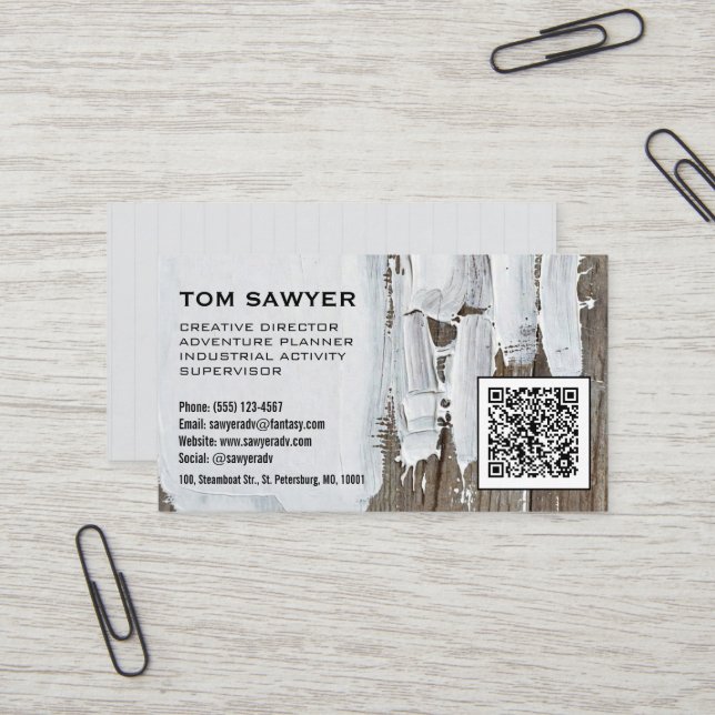 Creative Director Business Card (Front/Back In Situ)