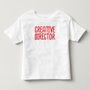 'Creative Director' Fun Playful Artist Typography Toddler T-Shirt