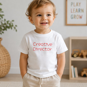 'Creative Director' Fun Playful Artist Typography Toddler T-Shirt