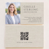 Creative Director Linen Photo QR Code