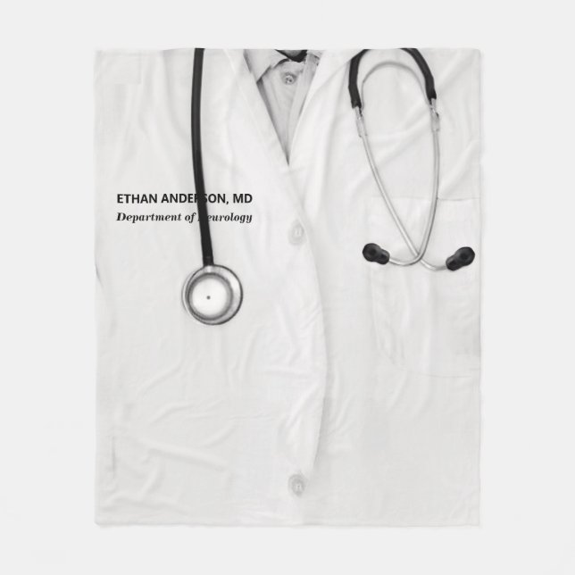 Creative Doctor Gift Idea Fleece Blanket (Front)