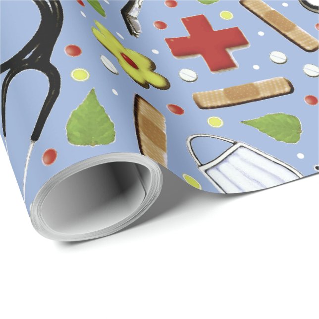 Creative Doctor Gift Wrapping Paper (Roll Corner)