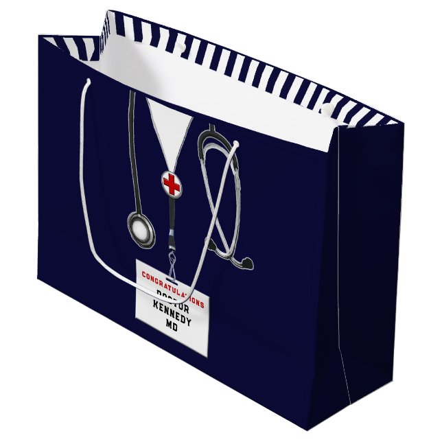 Creative Doctor Graduation Large Gift Bag (Front Angled)