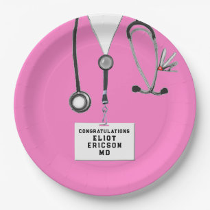 Creative Doctor Graduation Party Paper Plate