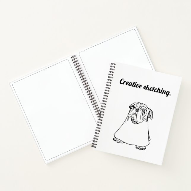 creative Dog sketching Notebook (Inside)