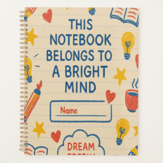 Creative Doodle Notebook – Bright Mind Journal wit Planner