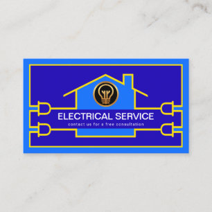 Creative Electrical Building Circuit Wiring Business Card