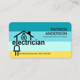 Creative Electrician Home Plug Circuit Business Card