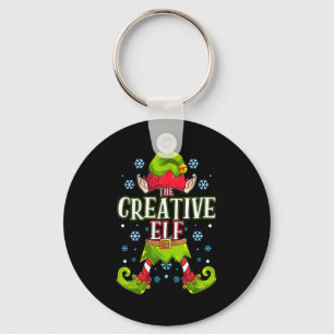 Creative Elf Matching Family Group Christmas Party Key Ring